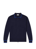 John Smedley zip-up knitted cardigan