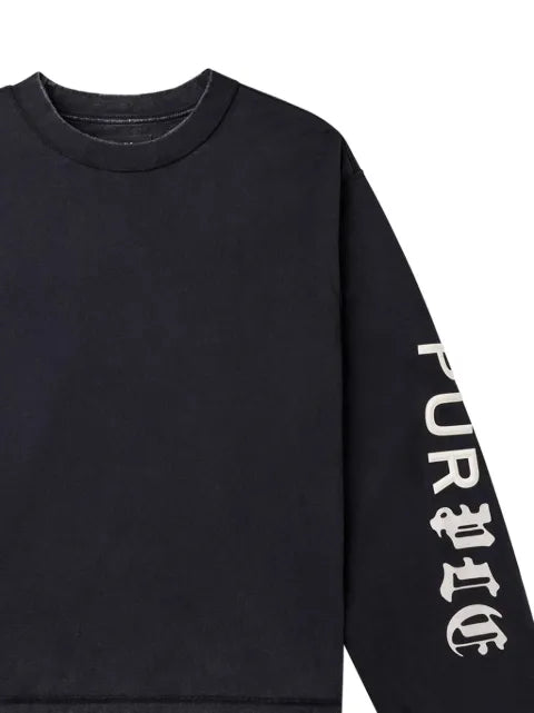 Purple Brand logo-print sweatshirt