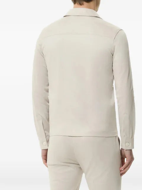Valenza zip-up cotton shirt jacket