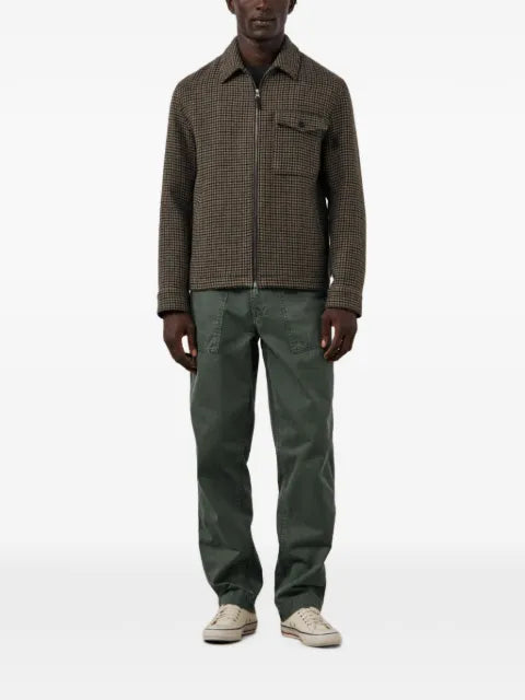 HARTFORD Dandy houndstooth-pattern zip-up jacket