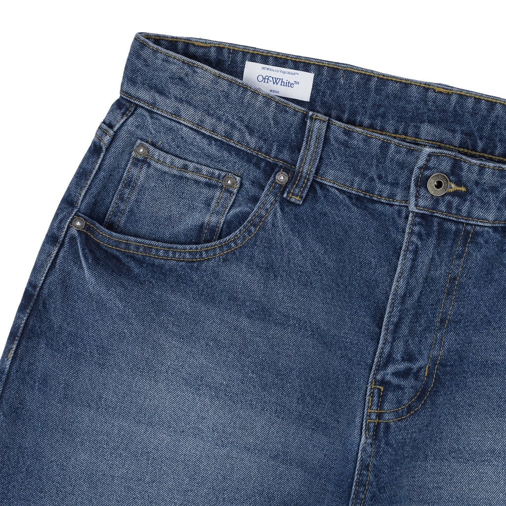 Med Indigo Spray Diag Jeans