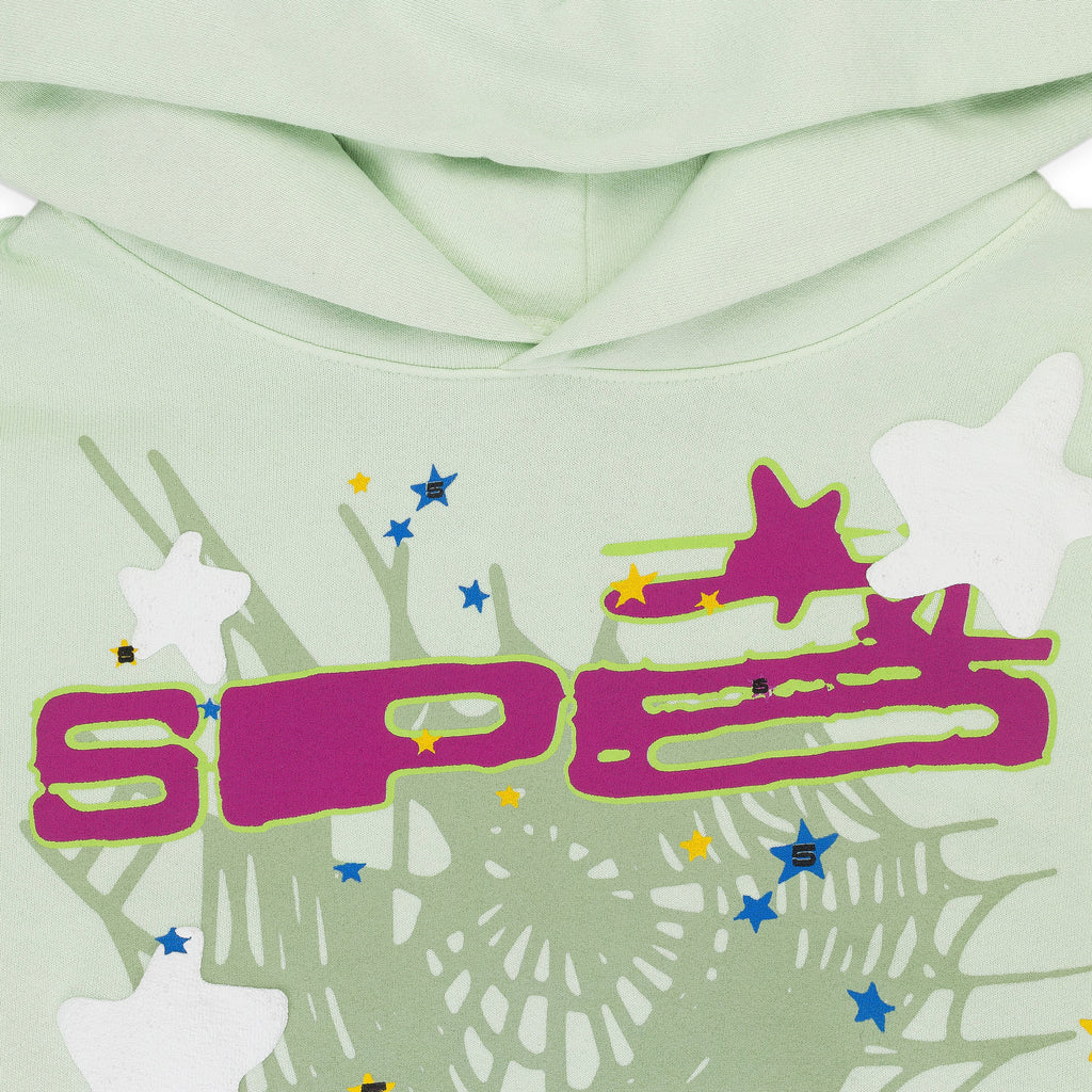 Mint Graphic Print Hoodie