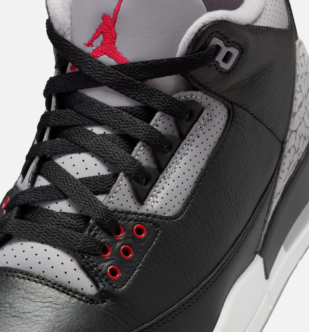 Air Jordan 3 Retro "Black Cement" Men's Shoe – Black/Fire Red/Cement Grey/Summit White