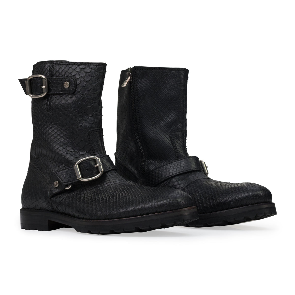 Black Snakeskin Boots