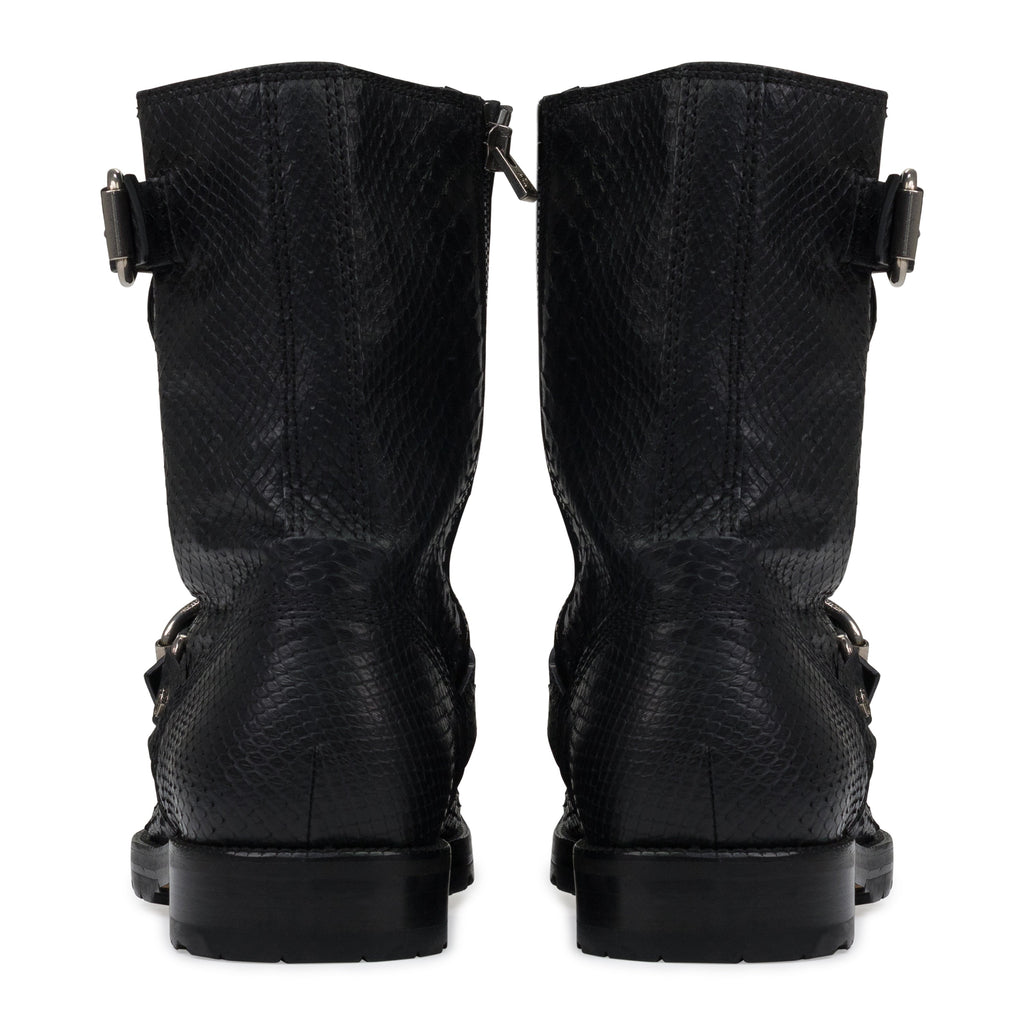 Black Snakeskin Boots