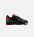 Air Jordan 2 Retro Low Christmas Big Kids' Lifestyle Shoes - Black/Fire Red/Cement Grey