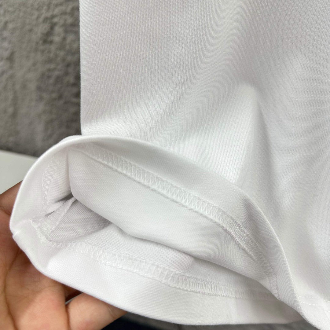 Stone Island Spring–Summer 2026 Dual-Technique T-Shirt - Silicone Compass Star Logo at Chest, Heat-Transfer Back Print