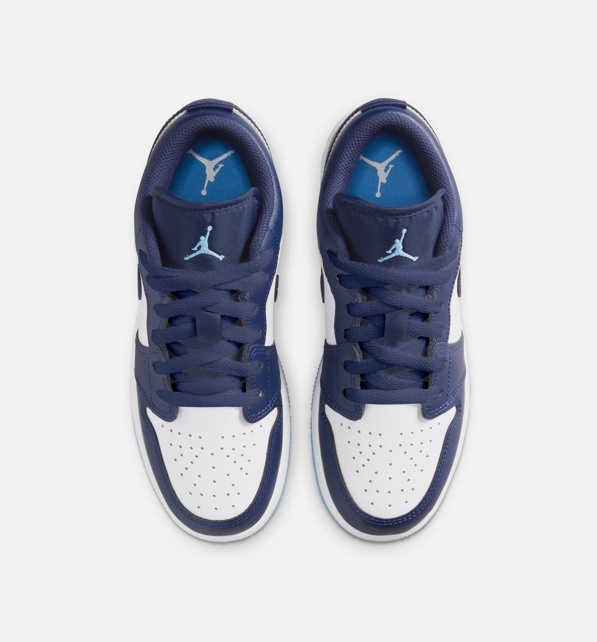 Air Jordan 1 Low Grade School Sneakers - Deep Navy / University Blue / White