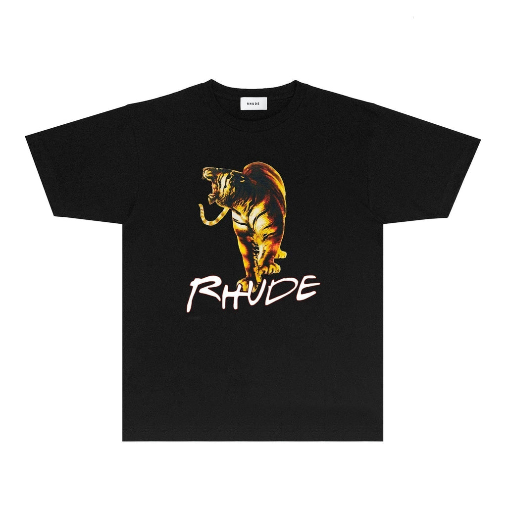 Rhude T-shirts Printed Trendy Pure Cotton