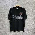 Rhude T-shirts Printed Trendy Pure Cotton