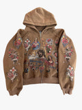We Are Righteous Risen King Brown Zip Up (Complexcon Exclusive)