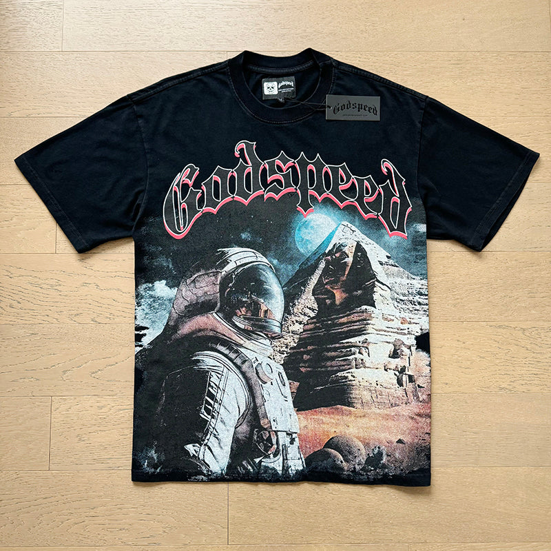 Godspeed T-Shirt Retro Fantasy Pattern
