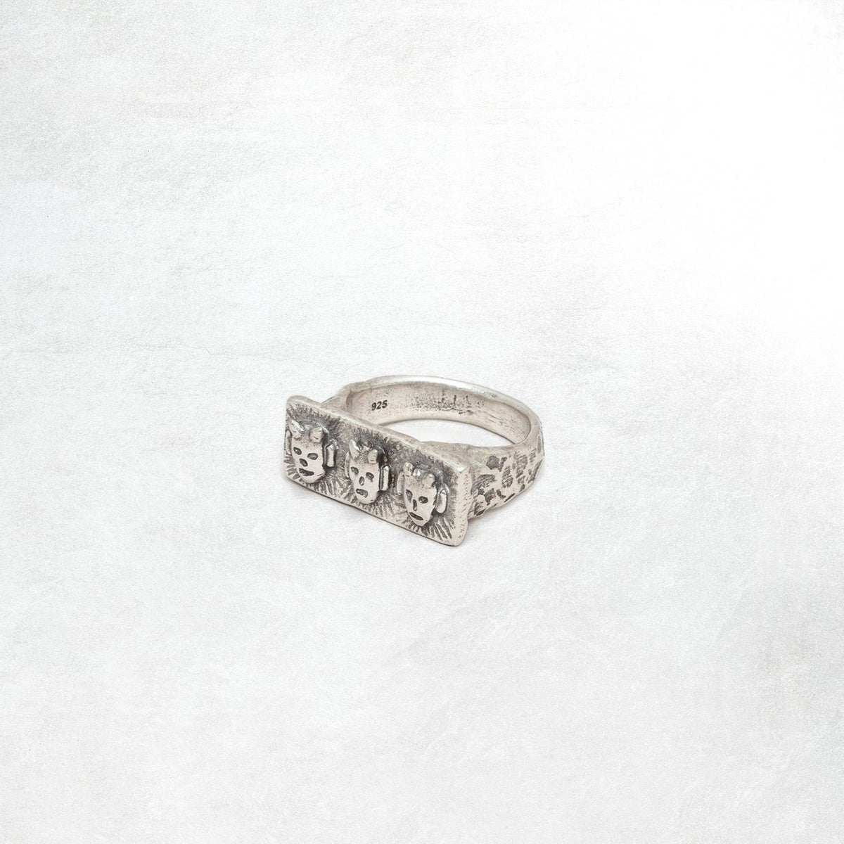 Heresy Imps Ring: Oxidised Silver