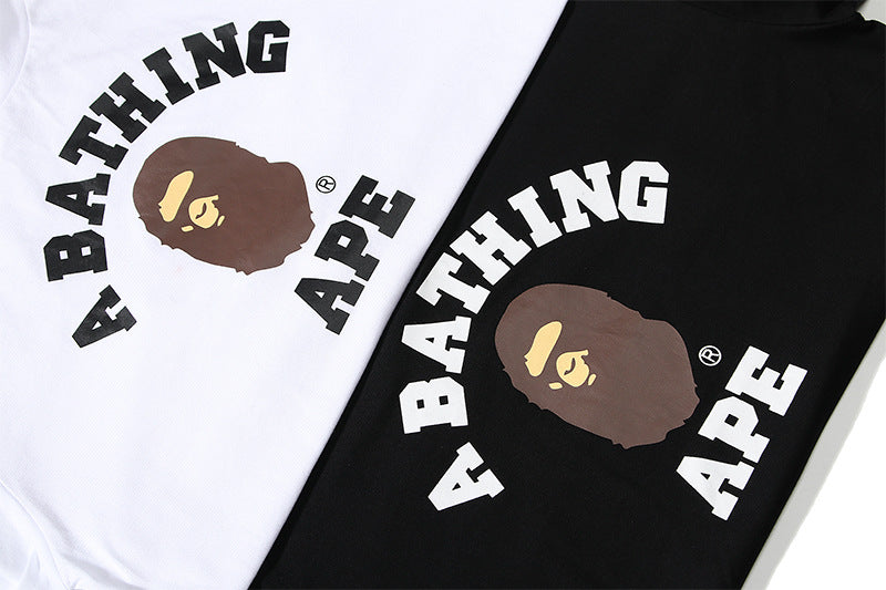 BAPE College Ape Head Men's Graphic T-Shirt - White