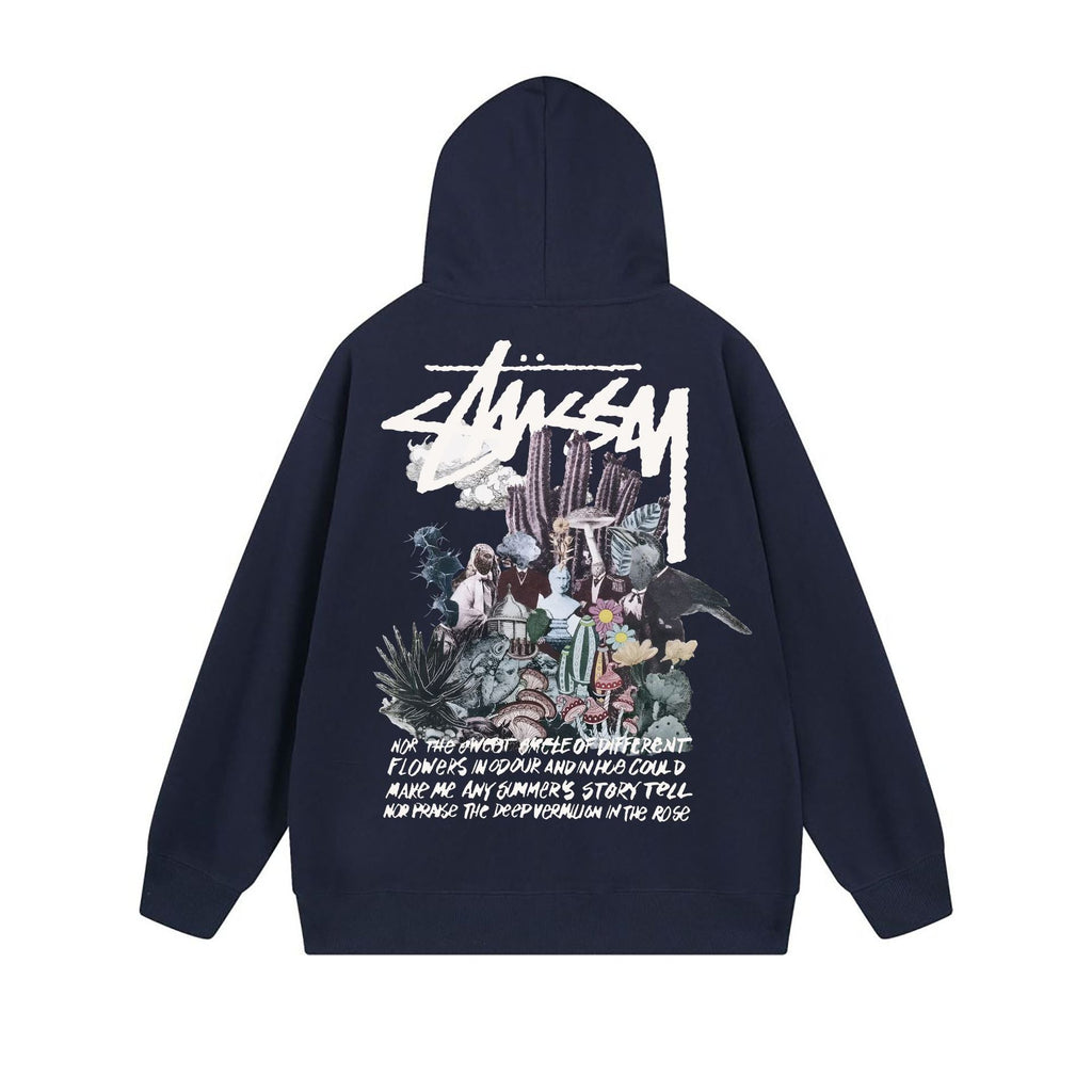 Stussy Hoodie Zip Cardigan Hooded Sweater