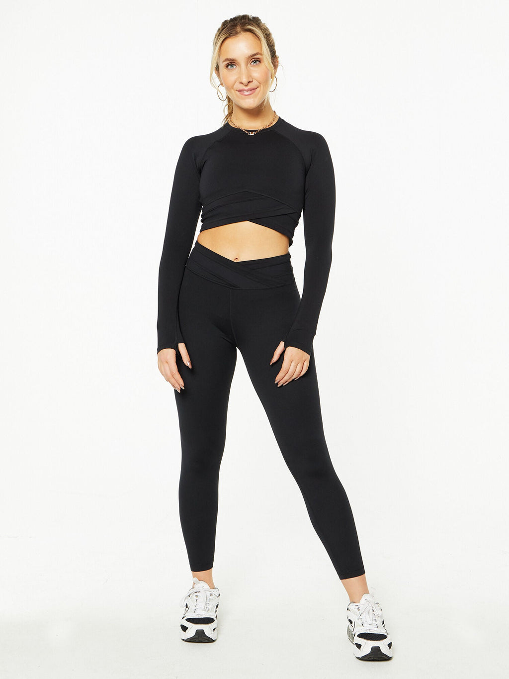 all day wrap waist longsleeve