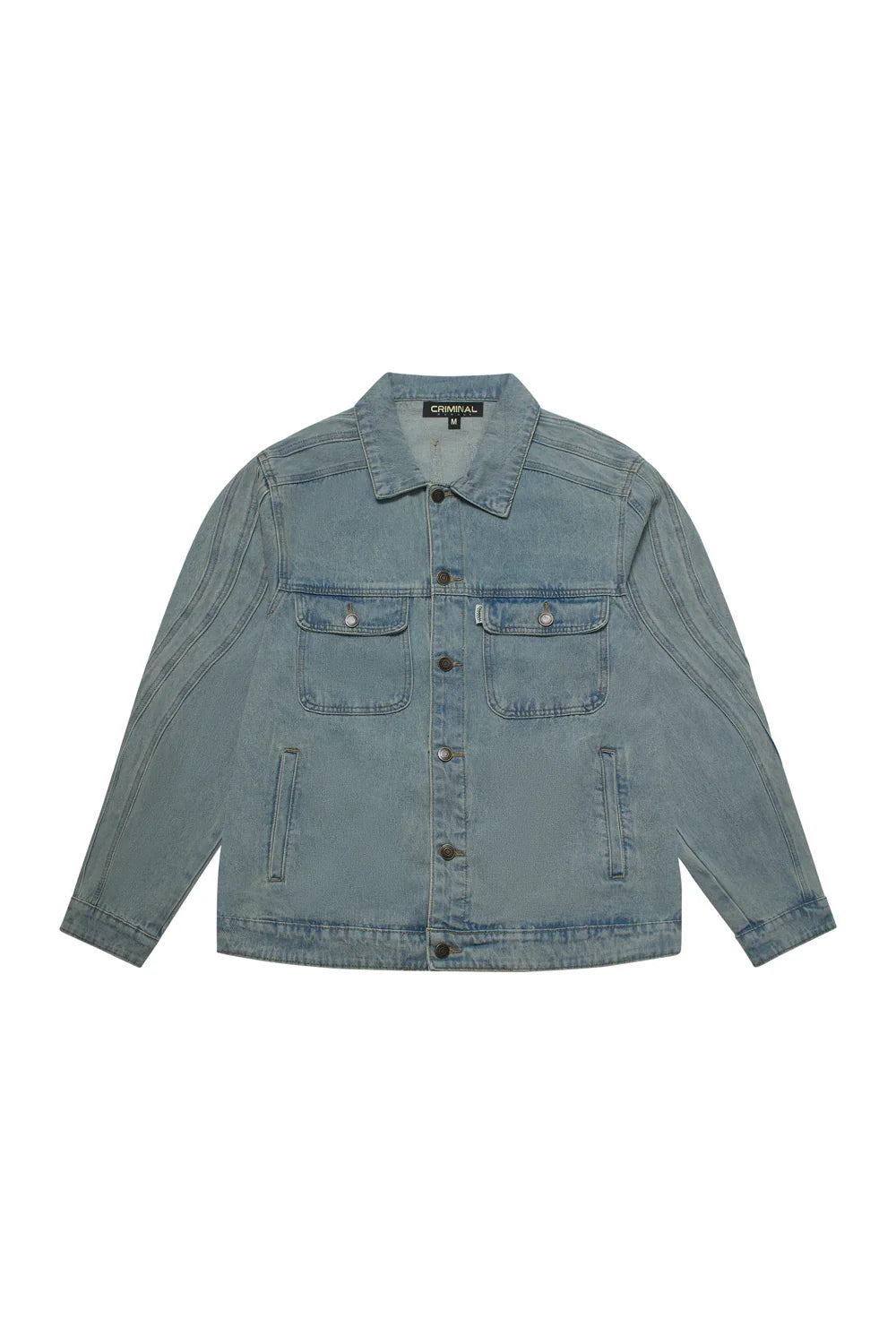 Criminal Damage Wavy Denim Jacket