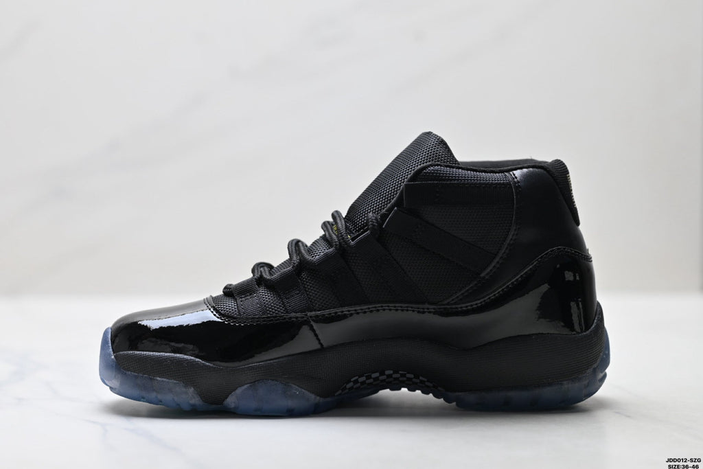 Air Jordan 11 Retro Black and Aqua Unisex Sneakers Style 13