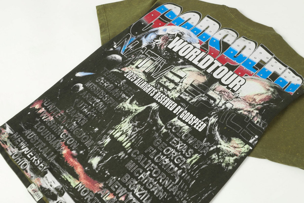 Godspeed World Tour Skull Graphic T-Shirt