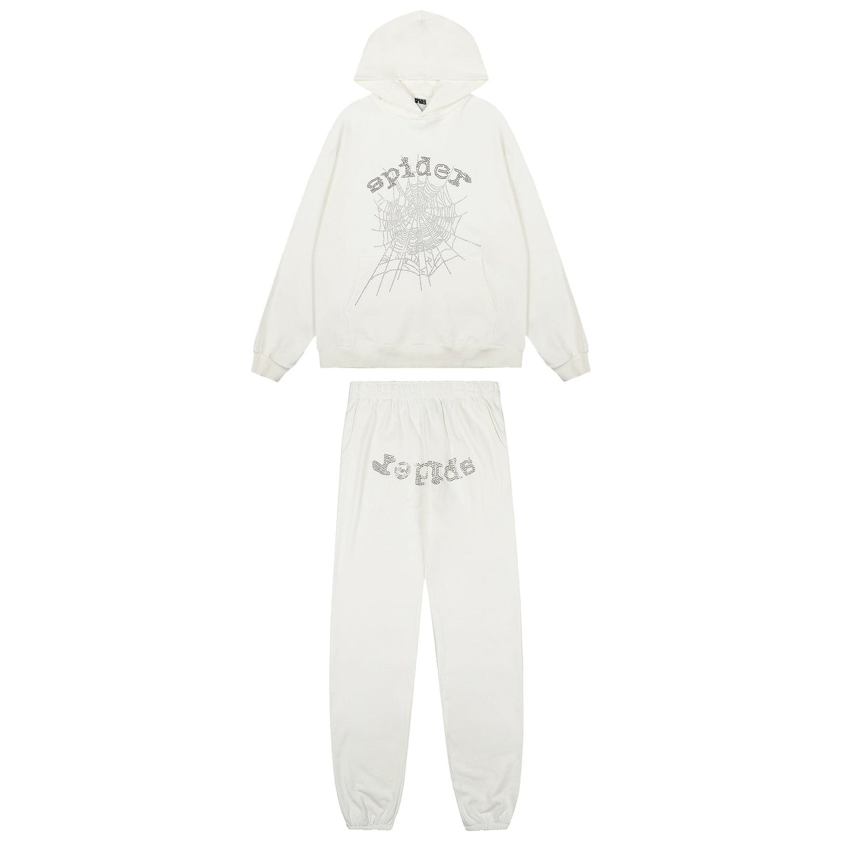 Sp5der Spider Web Graphic Hoodie & Sweatpants Set