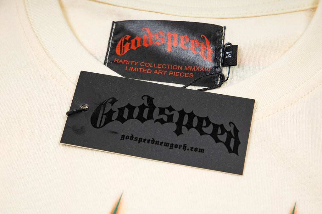 Godspeed Retro Car & Palm Tree Graphic T-Shirt