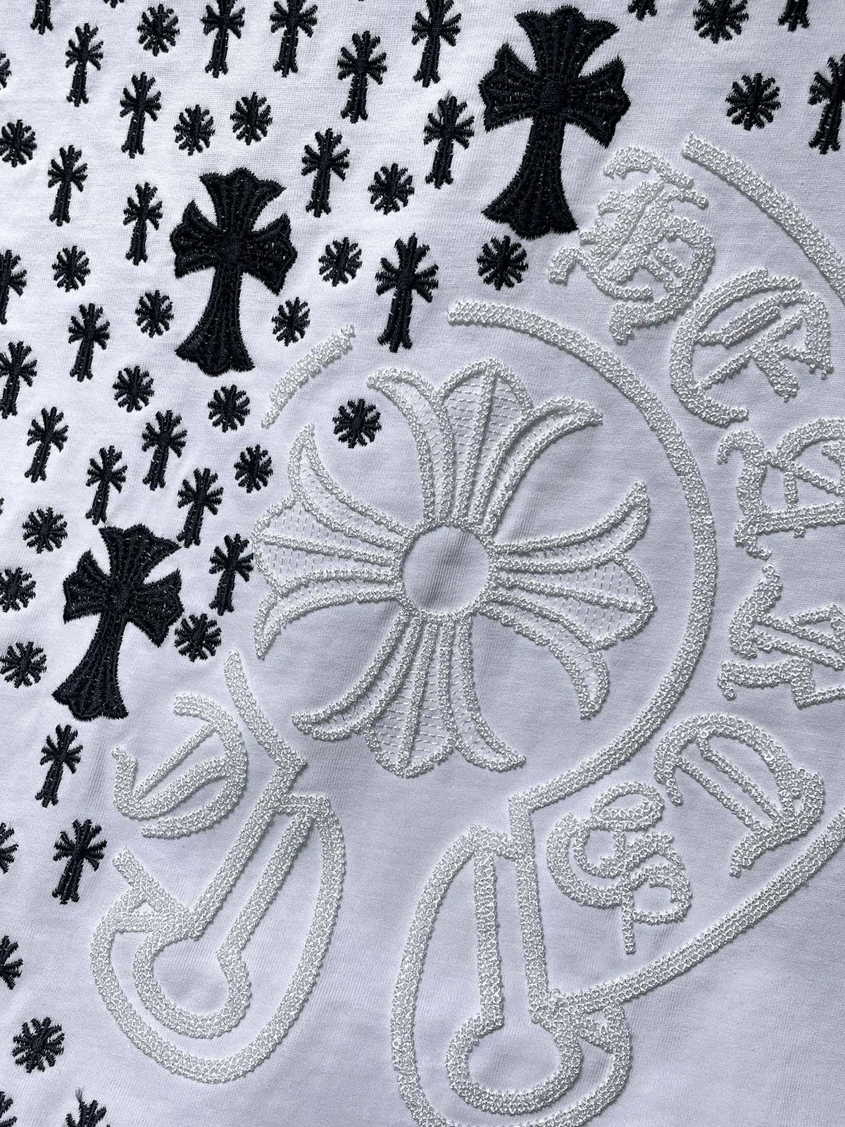 Chrome Hearts Cross Floral Graphic T-Shirt
