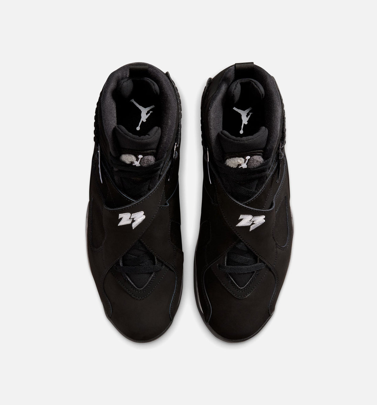 Air Jordan 8 Retro Chrome Black and Light Graphite Men's – Black/White/Light Graphite