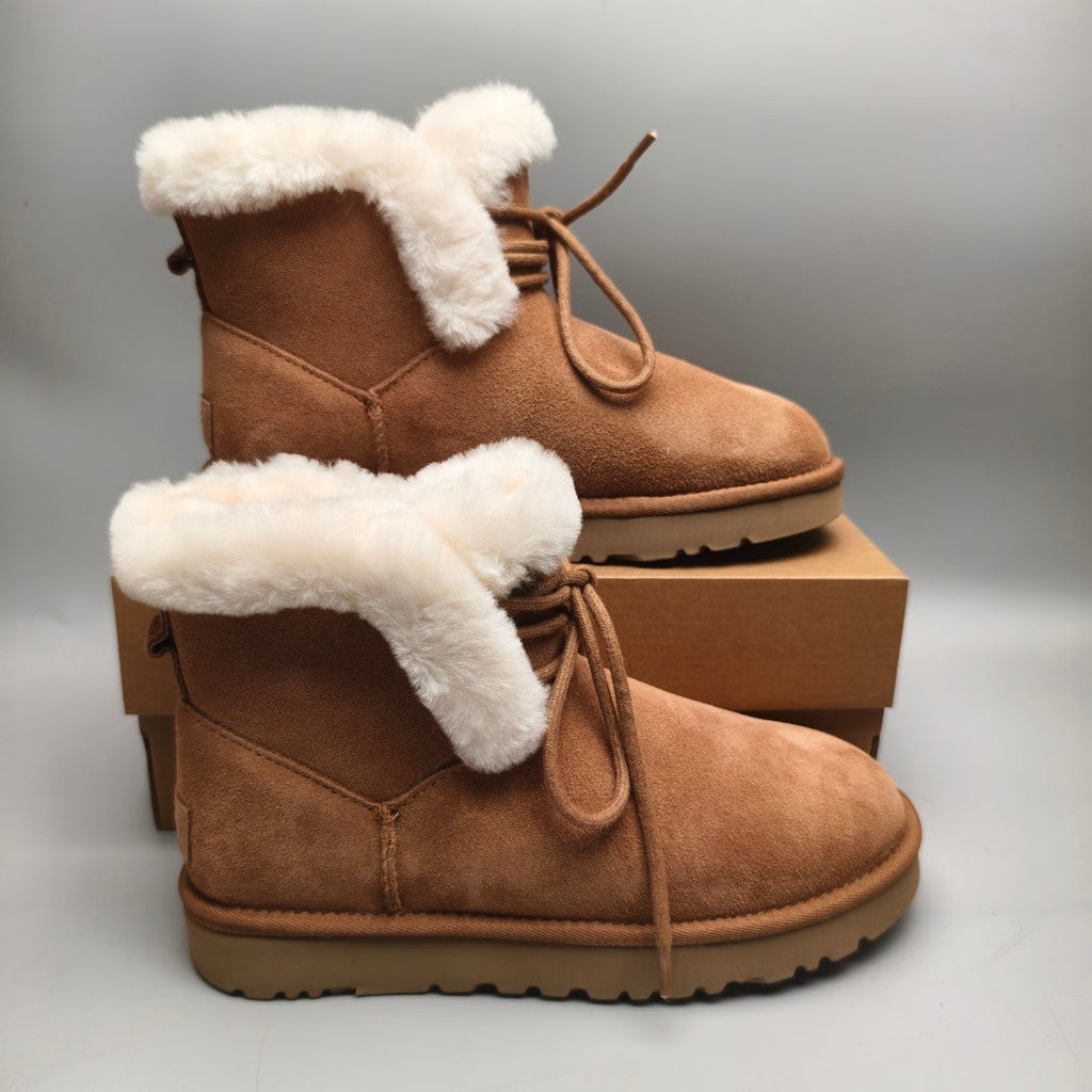 Chestnut Mid-Top Lace-Up Casual Sneakers — New Arrival | In Stock