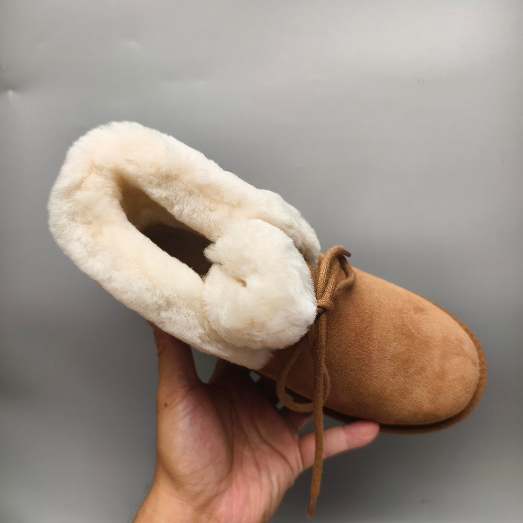 Chestnut Mid-Top Lace-Up Casual Sneakers — New Arrival | In Stock