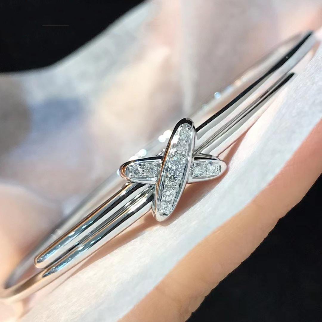 CHAUMET JEUX DE BRACELET SILVER DIAMONDS