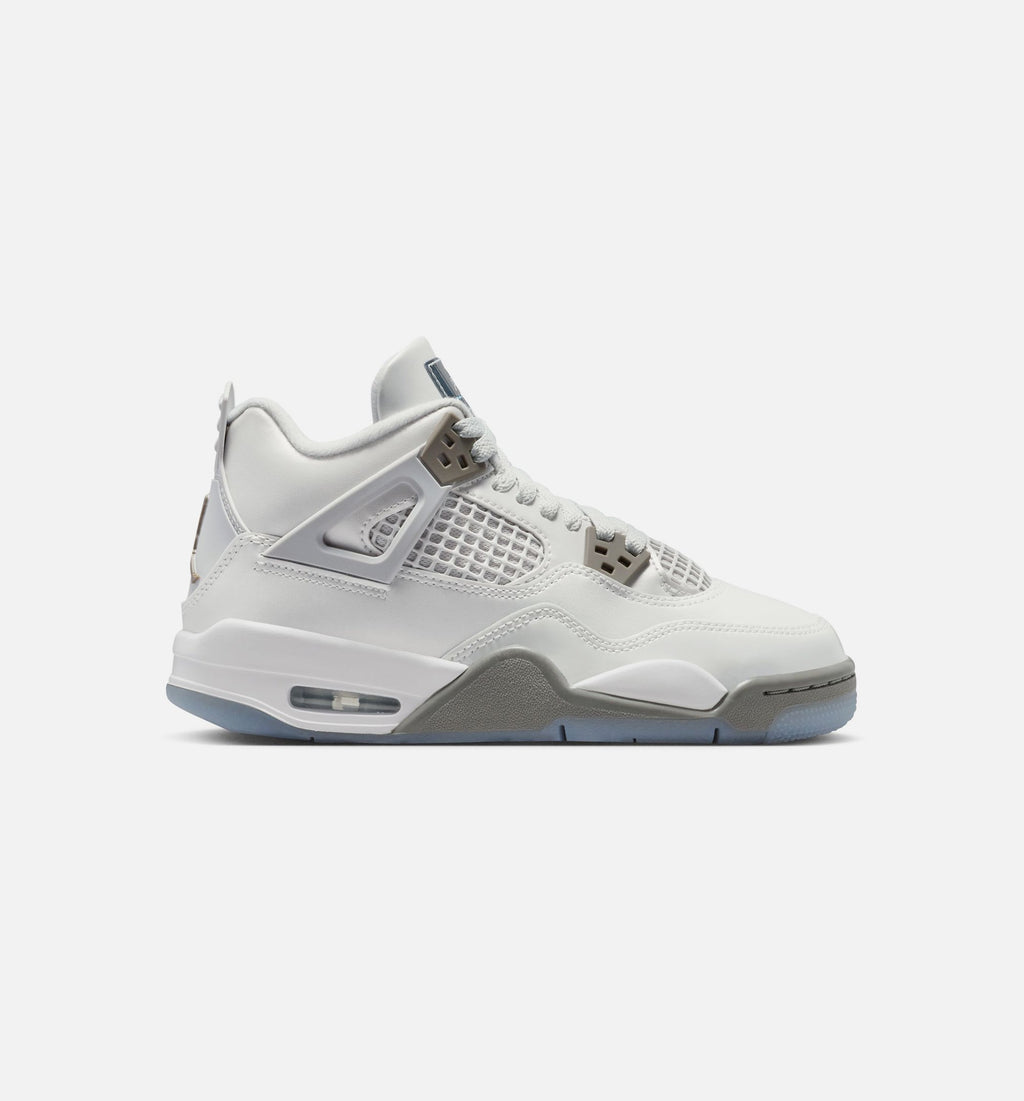 Air Jordan 4 Retro Blue Chill Grade School Lifestyle Shoe – Photon Dust/Blue Chill/Flat Pewter/White/Blue Tint