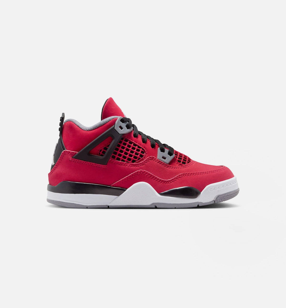 Air Jordan 4 Retro Toro Bravo Preschool Lifestyle Shoe – Fire Red/White/Black/Cement Grey