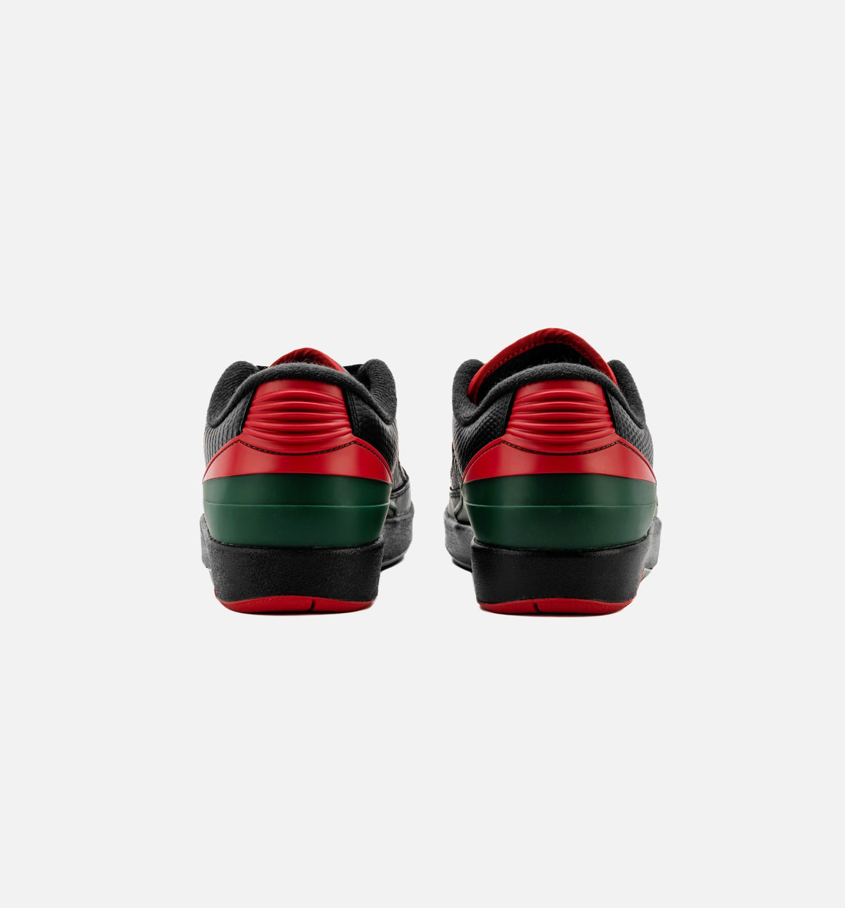 Air Jordan 2 Retro Low Christmas Big Kids' Lifestyle Shoes - Black/Fire Red/Cement Grey