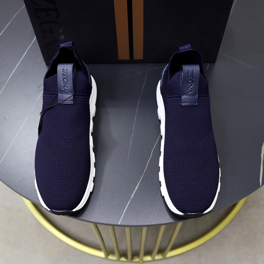 Zegna Cashmere Flyknit Sneakers