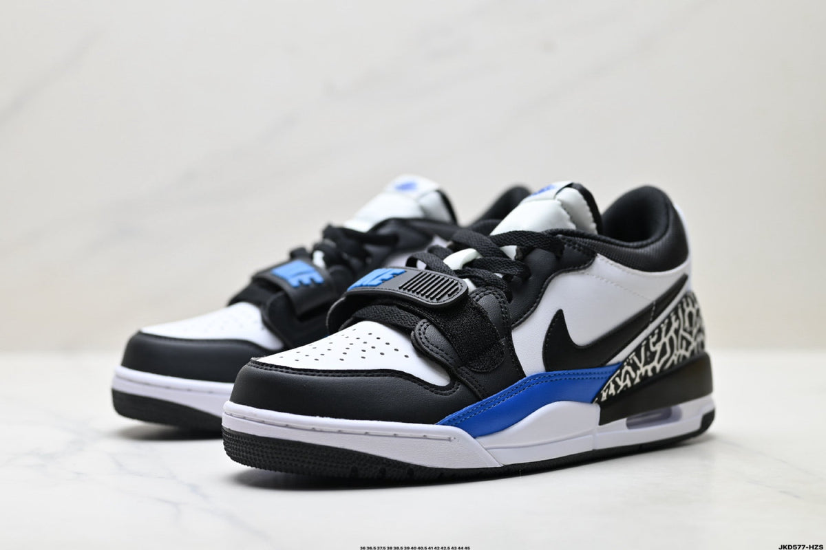 Jordan Legacy 312 Low Black White Royal Blue Sneakers