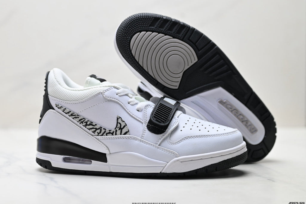 Jordan Legacy 312 Low White Black Cement Grey Sneakers