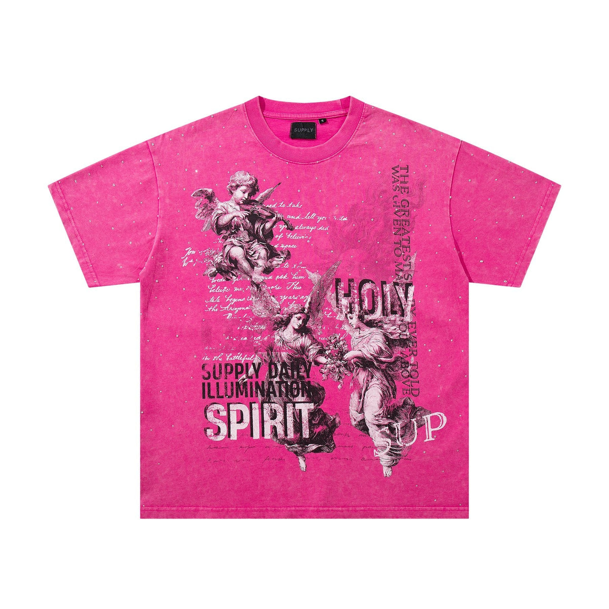 SUPPLY TEE Spirit Angel Embellished Graphic T-Shirt