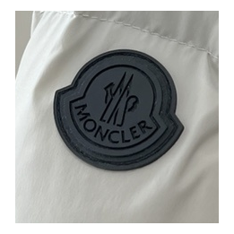 Moncler Contrast-Hood Color-Block Down Puffer Jacket
