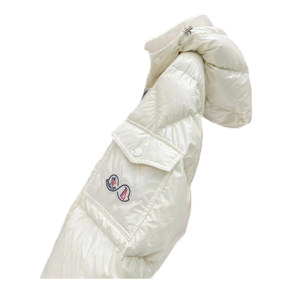 Moncler Maya 70th Anniversary Glossy Hooded Puffer Jacket | Collectible