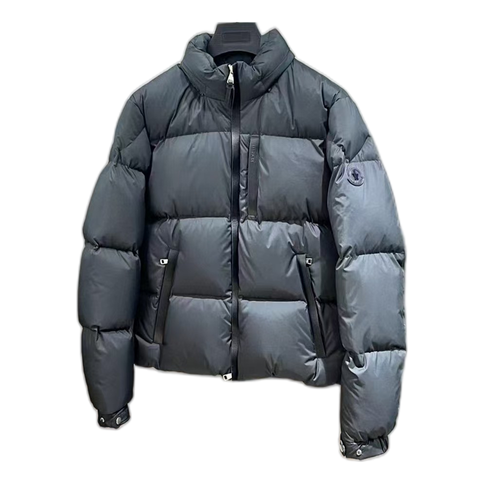 Moncler Stand-Collar Puffer Jacket – Black | Premium Down