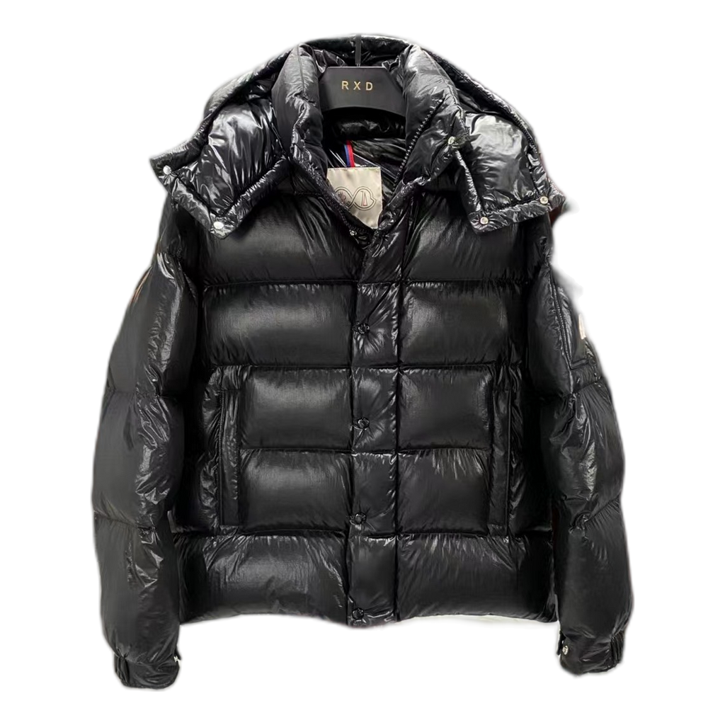 Moncler Maya 70th Anniversary Glossy Hooded Puffer Jacket | Shine