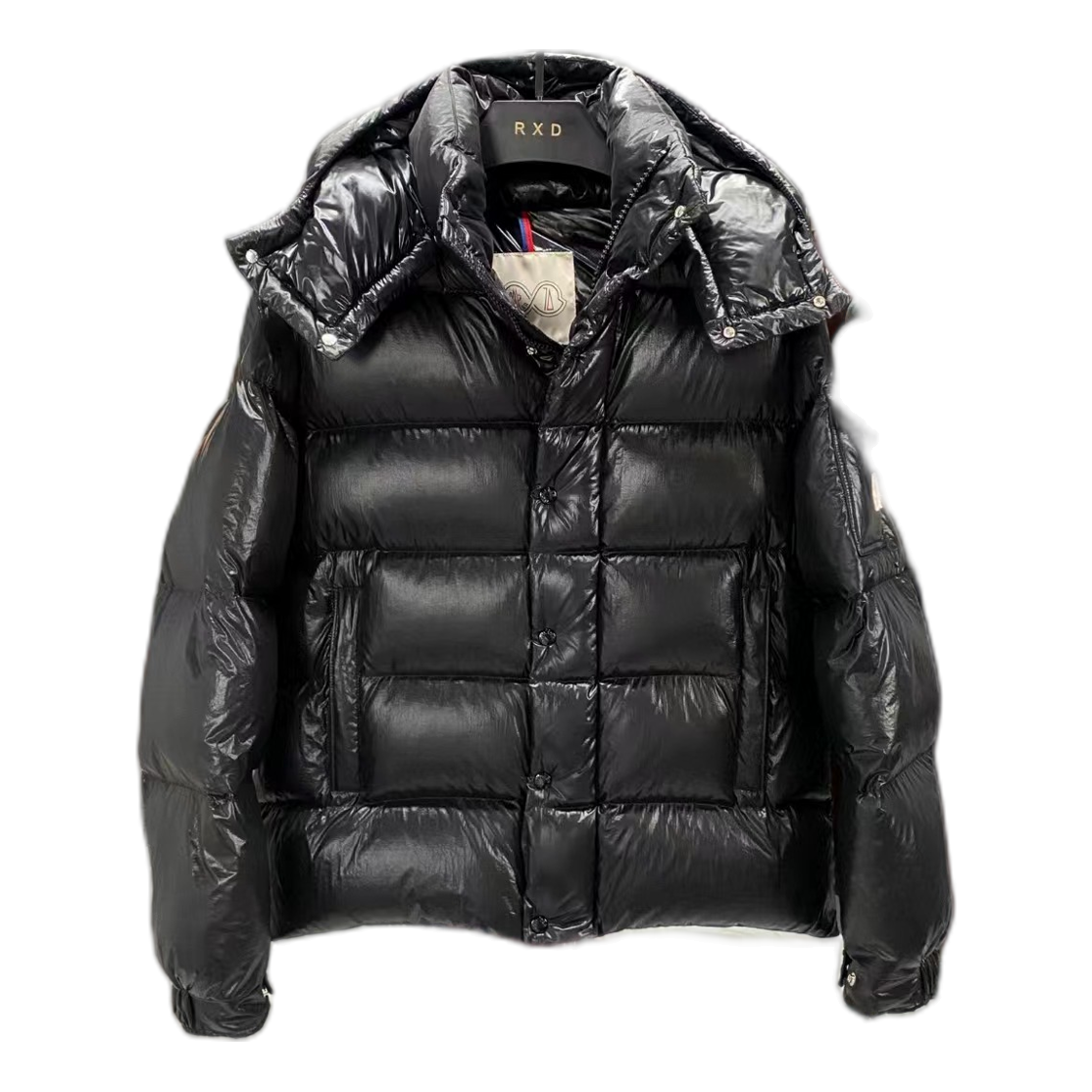 Moncler Maya 70th Anniversary Glossy Hooded Puffer Jacket | Shine
