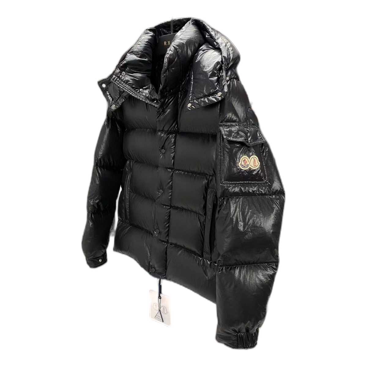 Moncler Maya 70th Anniversary Glossy Hooded Puffer Jacket | Shine