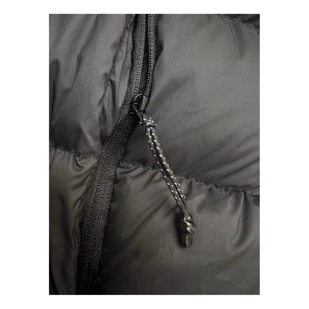 Moncler Vertical-Logo Snap-Front Puffer Jacket – Black | Premium Down