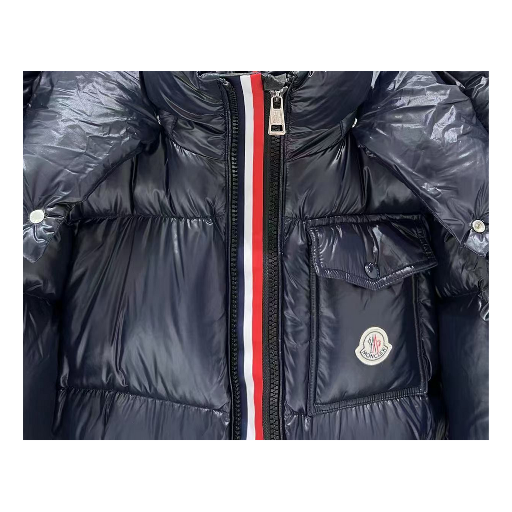 Moncler Montbeliard Hooded Puffer Jacket – Navy | Premium Down