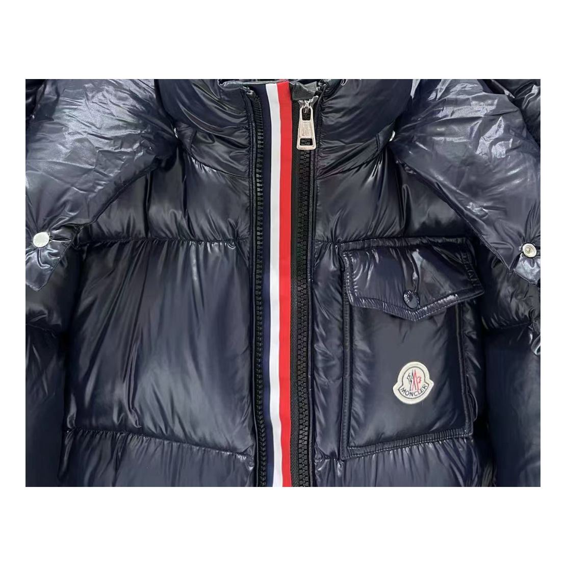 Moncler Montbeliard Hooded Puffer Jacket – Navy | Premium Down