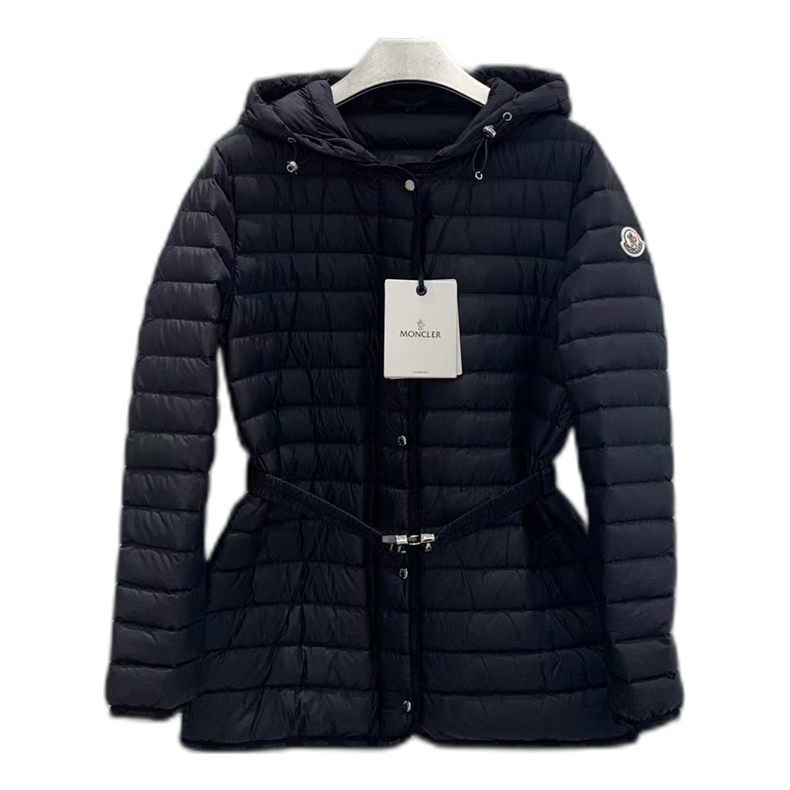 Moncler Oredon Belted Hooded Puffer Jacket – Black | Premium Down