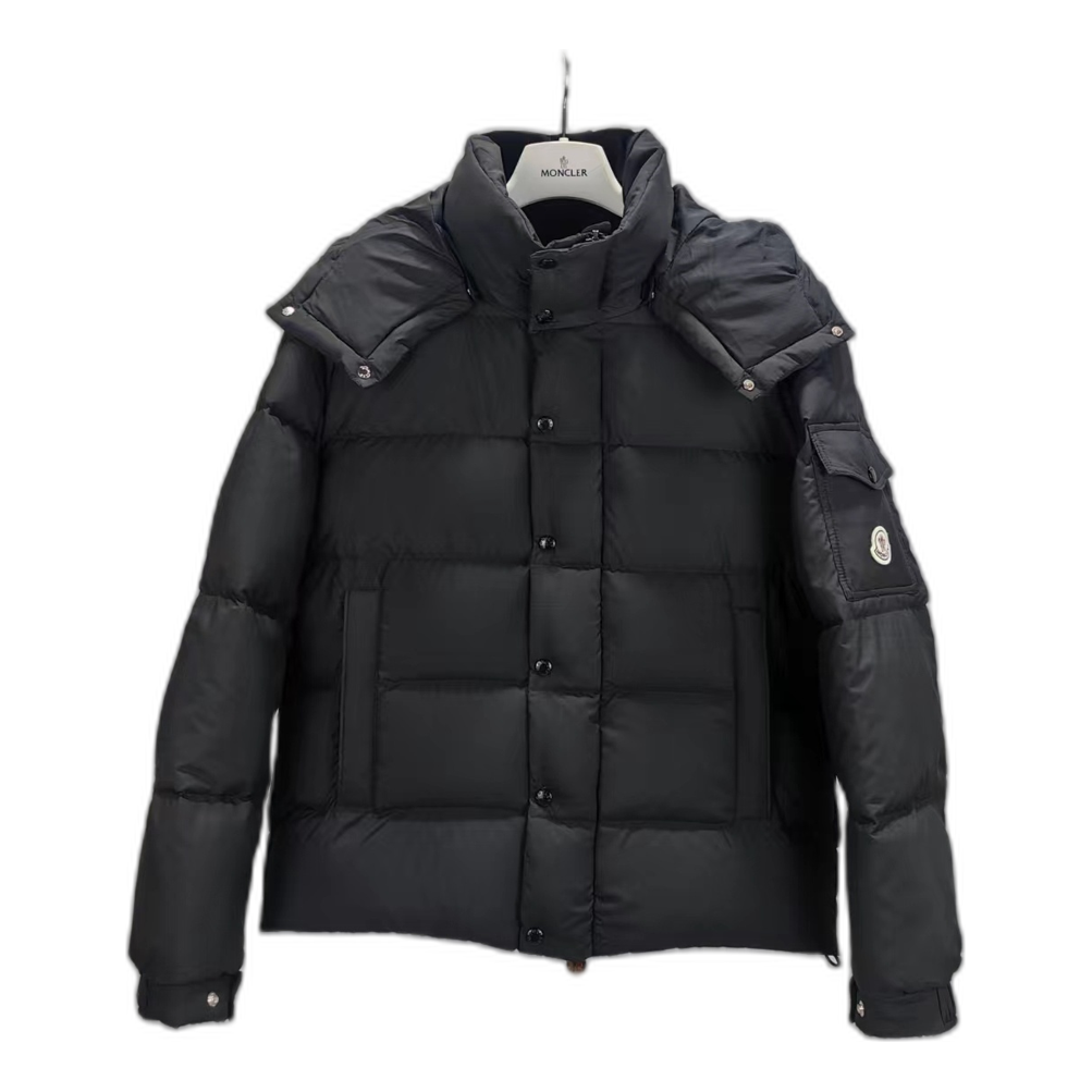 Moncler Maya Matte Hooded Puffer Jacket – Black | Iconic Style