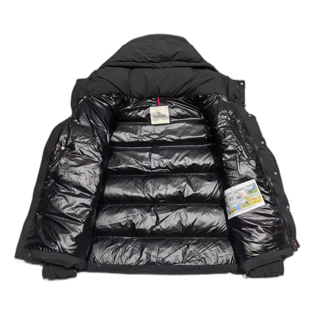 Moncler Maya Matte Hooded Puffer Jacket – Black | Iconic Style