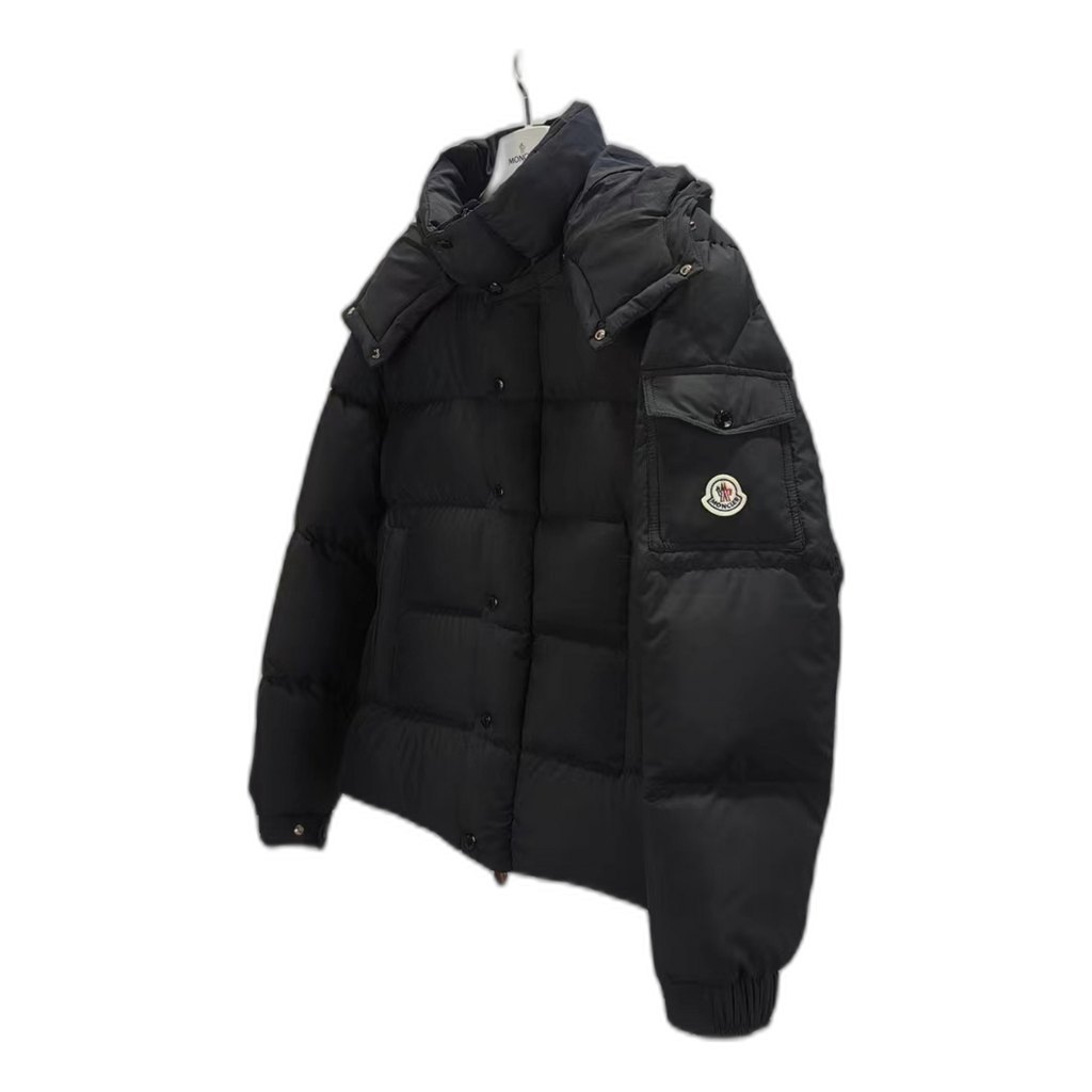 Moncler Maya Matte Hooded Puffer Jacket – Black | Iconic Style